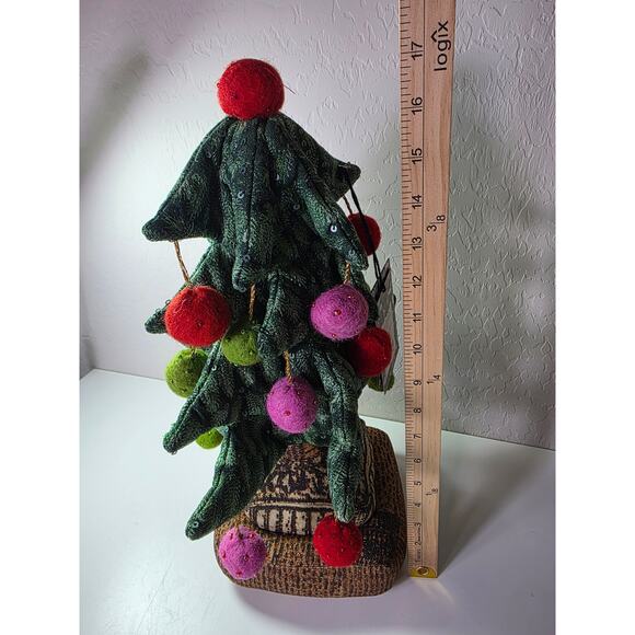 NEW John Derian Christmas Tree Sparkling Beaded Target 19"x12" Plush Pillow NWT - Picture 5 of 9